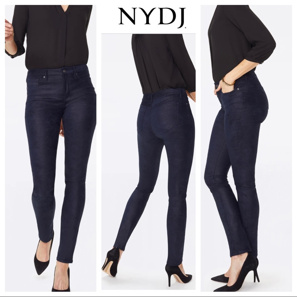 NYDJ Aliana faux suede skinny pants